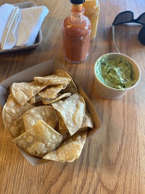 Chips and guac  at Funchos in Riverhead