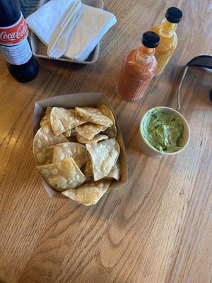 Chips and guac  at Funchos in Riverhead