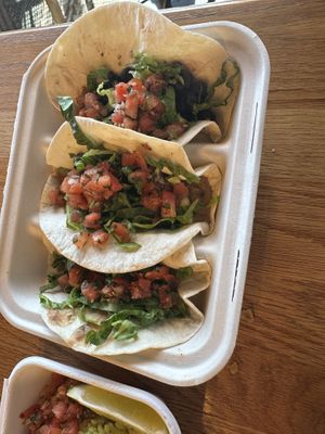 3 OG tacos no cheese  at Funchos in Riverhead