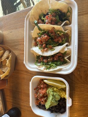 3 OG tacos no cheese  at Funchos in Riverhead