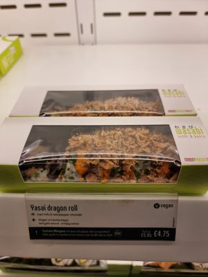 Vegan dragon roll at Wasabi in South West London