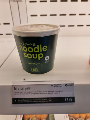 Noodle soup at Wasabi in South West London