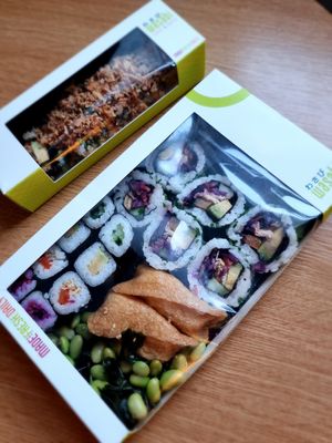 Take away - with plastic at Wasabi in South West London