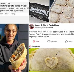 Vegan Yooper at Pasty Haus in Frankenmuth