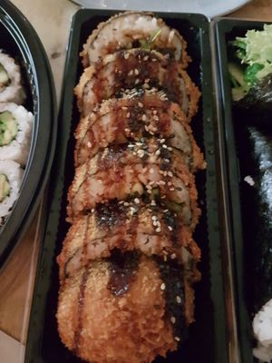 Gefrituurde futo maki at I Love Sushi in Spijkenisse