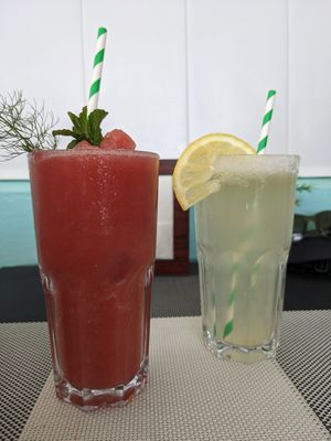 Jus de fraises, limonade at Conchinha in Porto Moniz