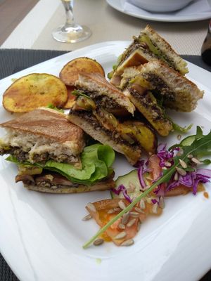 Vegan sandwich 🥪 at Conchinha in Porto Moniz