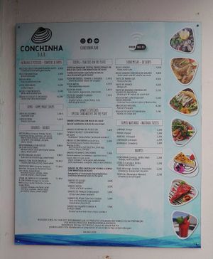 Menu (Dec 2023) at Conchinha in Porto Moniz