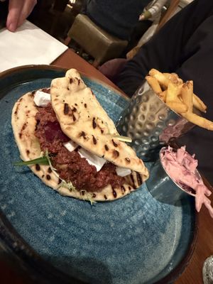 Flat bread   at Rutland Arms Hotel in Bakewell