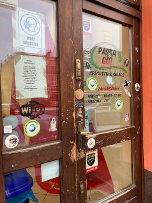 Outside at Pasta GO! in Lodz