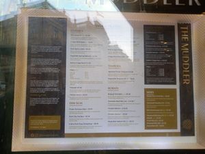 Menu in menu part 2. at The Muddler in Newcastle Upon Tyne