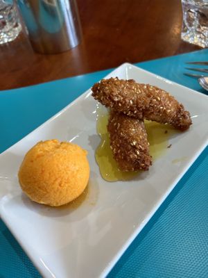 Banana fritter  at Rama Thai in Dundee