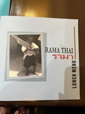 Lunch menu  at Rama Thai in Dundee