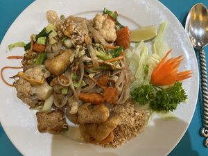 Pad Thai with tofu  at Rama Thai in Dundee