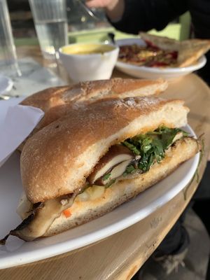 Vegan mushroom sandwich  at Sweet Melissa Cafe in Laramie
