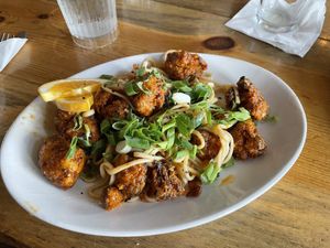 General Tso’s Cauliflower  at Sweet Melissa Cafe in Laramie
