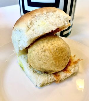 Aloo pav at Urban Tadka in Dubai