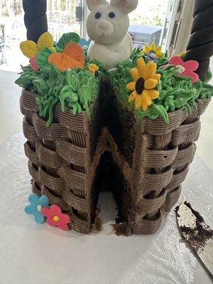 Inside of Easter cake  at Veg on Board in Calverton