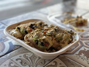 Taco waffle toastie  at Bare Blends in Denver