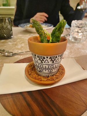 Tasting menu course 2 at The Four Rooms of Mrs. Safija in Sarajevo