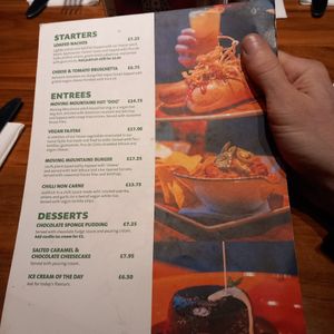 Decent menu - the nachos and hot dog are good. Burger tiny. Haven't tried the rest. at Hard Rock Cafe in Newcastle Upon Tyne