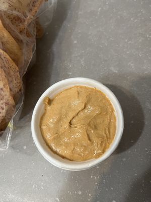 Tofu dip with chips   at Chau Veggie Express in Vancouver