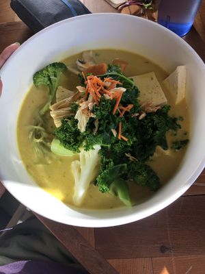 Golden temple soup is INCREDIBLE   at Chau Veggie Express in Vancouver