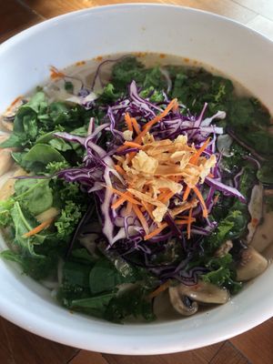 Red sand dune soup  at Chau Veggie Express in Vancouver