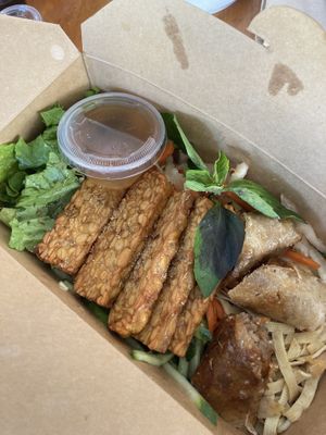 Rickety Rickshaw with added tempeh   at Chau Veggie Express in Vancouver