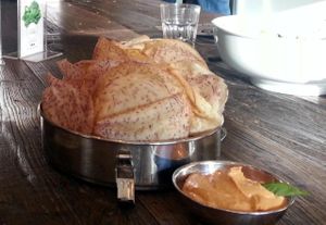 taro chips at Chau Veggie Express in Vancouver