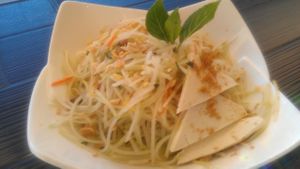 Green Papaya Salad at Chau Veggie Express in Vancouver