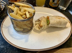 Vegan wrap  at Filling Station in Inverness