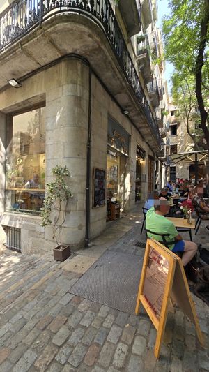 On the corner at Originem in Girona