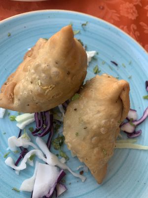 Vegetable samosas   at Mumbai Masala in Lanzarote