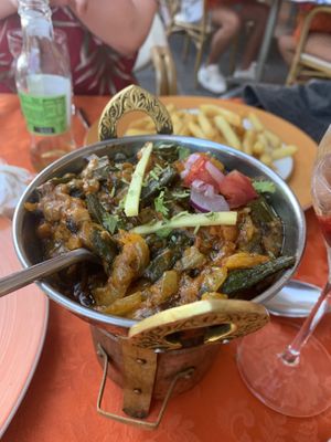 Bindi bhaji   at Mumbai Masala in Lanzarote