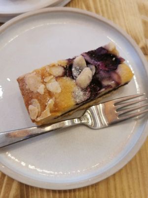 Blueberry bakewell at Gecko Coffeehouse in East London