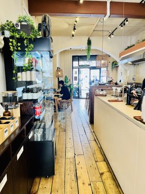   at Gecko Coffeehouse in East London