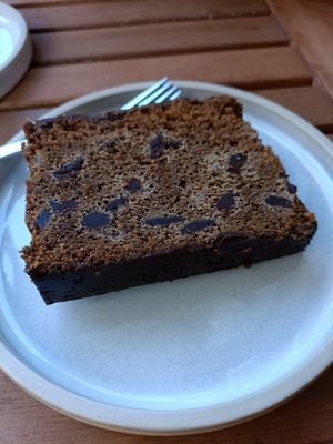 Banana bread with Chocolate chips at Gecko Coffeehouse in East London