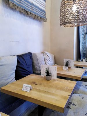 Eat-in space (Ground floor) at Gecko Coffeehouse in East London