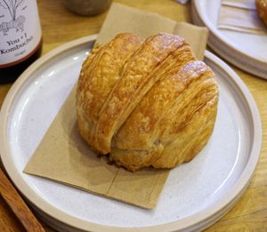 Croissant at Gecko Coffeehouse in East London