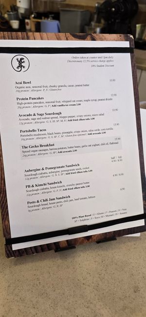  at Gecko Coffeehouse in East London