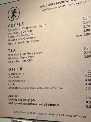  at Gecko Coffeehouse in East London