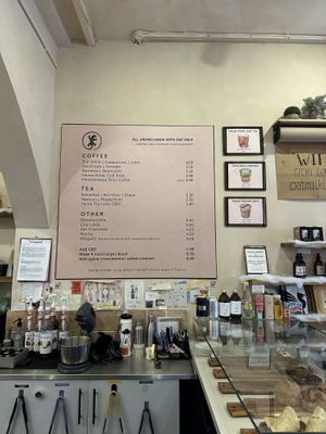 Menü  at Gecko Coffeehouse in East London