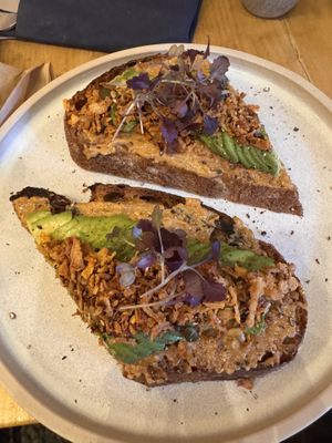 Avocado Toast  at Gecko Coffeehouse in East London