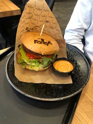 Forky’s burger and bbq sauce  at Forky's - Ostrava in Ostrava