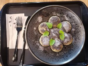 Sweet dumplings with rich plum filling❤️ at Forky's - Ostrava in Ostrava