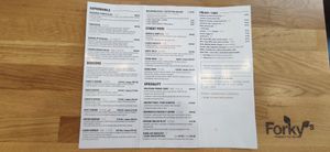 Menu at Forky's - Ostrava in Ostrava