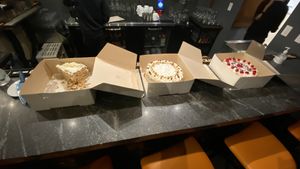 Cakes! #Veganuary at RED LENTIL in Sharon