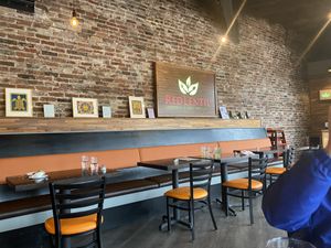 Modern decor, upscale vibe  at RED LENTIL in Sharon