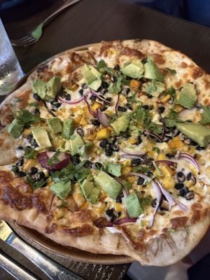 Mexican pizza  at RED LENTIL in Sharon